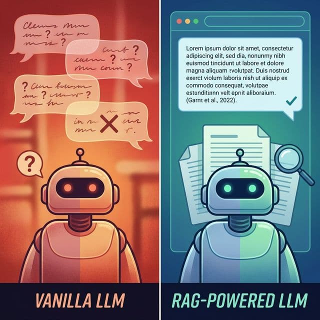 LLM vanilla vs RAG-powered — la différence cruciale