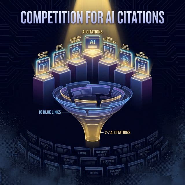 La guerre des citations — L'entonnoir de 10 liens à 2-7 citations